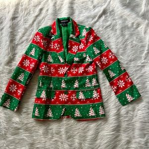Novelty Christmas Suit Jacket & Pants Boys M